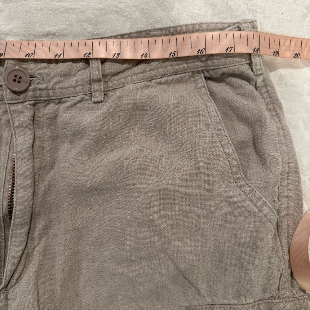 Hiho Men's Tan Cargo Shorts linen lightweight - Picture 5 of 6